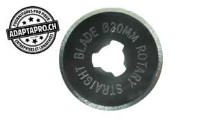 Outil - Lame de cutter rotatif - 20mm droite (2 pces) - Pour cutter 60026