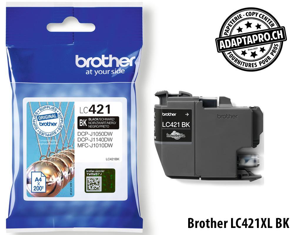 Brother - BRO-LC-421BK - Cartouches d'encre/têtes d'impression BROTHER - LC-421 BK - Noir