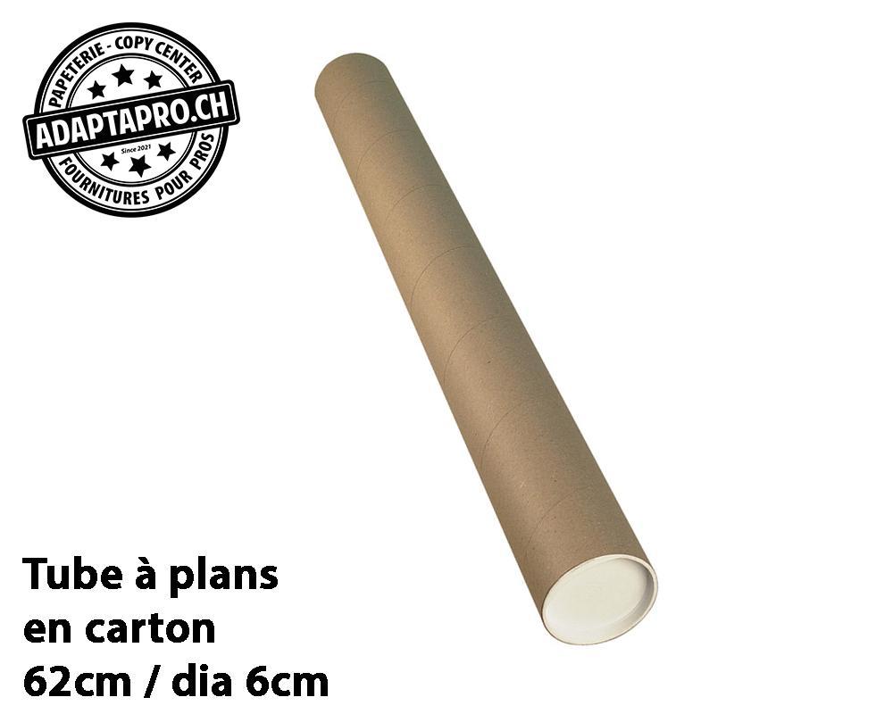 AdaptaPro - ADP-620X60 - Tube à plan - carton - avec couvercles en plastique - 62cm dia 6cm