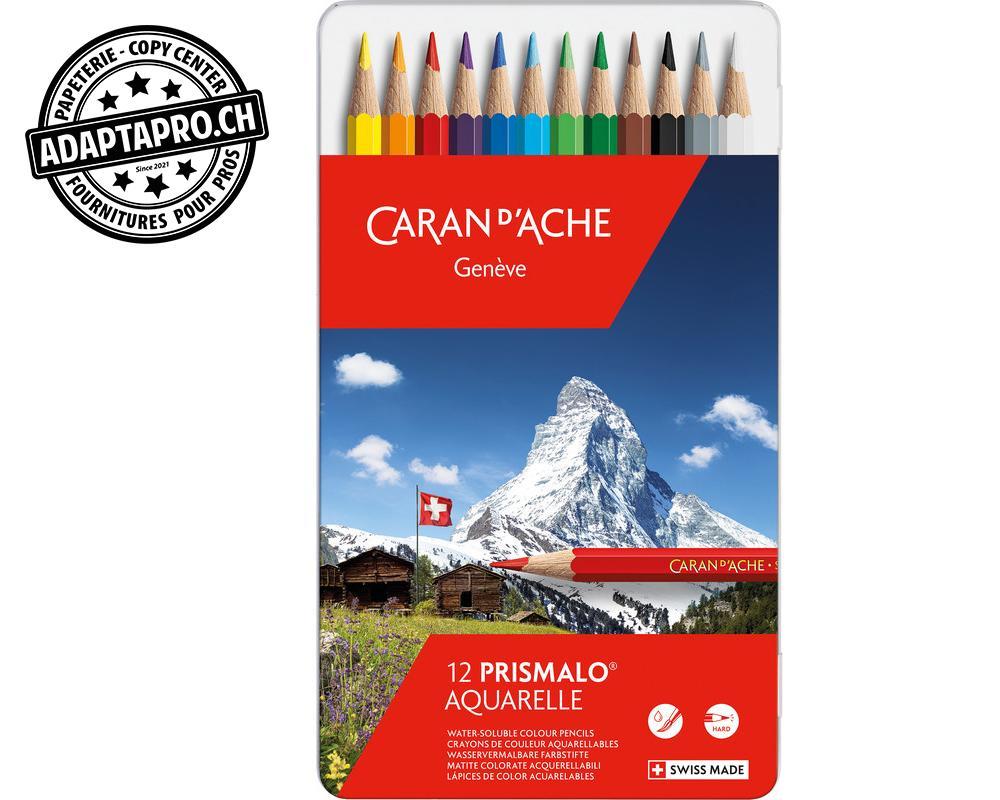 Caran d'Ache - CDA-999.312 - Crayons de couleur CARAN D'ACHE Prismalo - Aquarelle - 12 couleurs