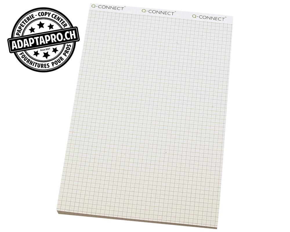 Q-Connect - KF97015 - Bloc-notes Q-CONNECT Recycling - A5 quadrillé 4mm - 100 feuilles