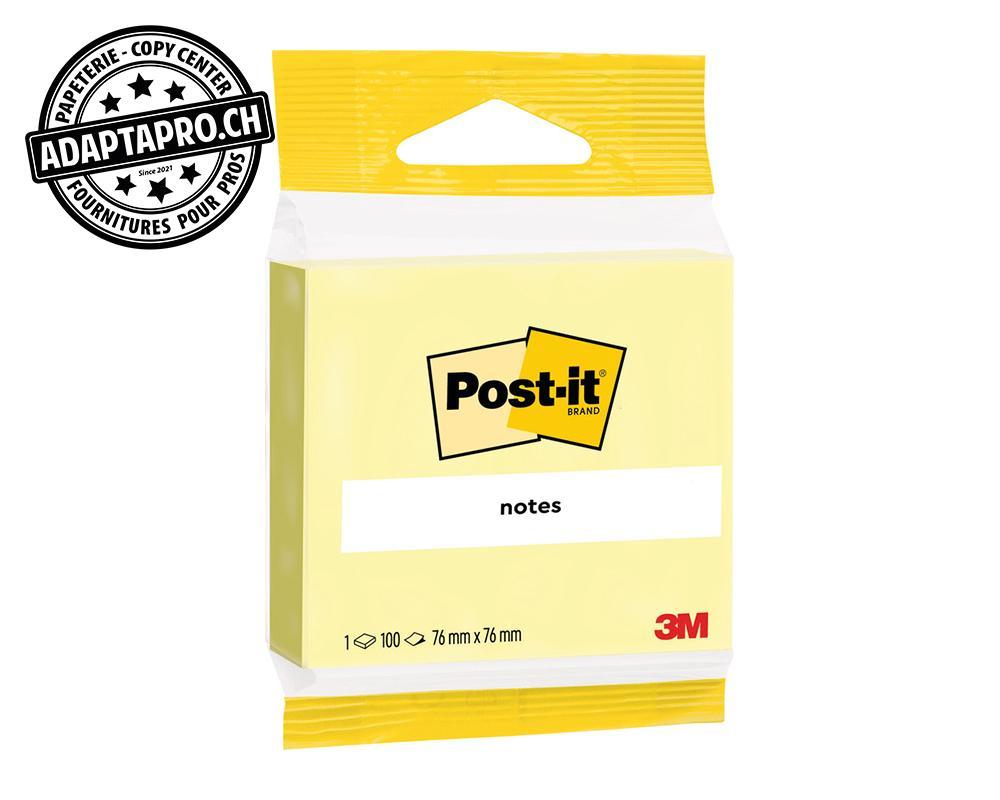 Post-it - POS-6820 - Notes adhésives POST-IT jaunes - 76*76mm - 100 feuilles