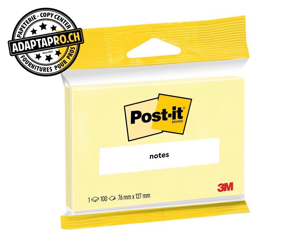 Post-it - POS-6830 - Notes adhésives POST-IT jaunes - 127*76mm - 100 feuilles