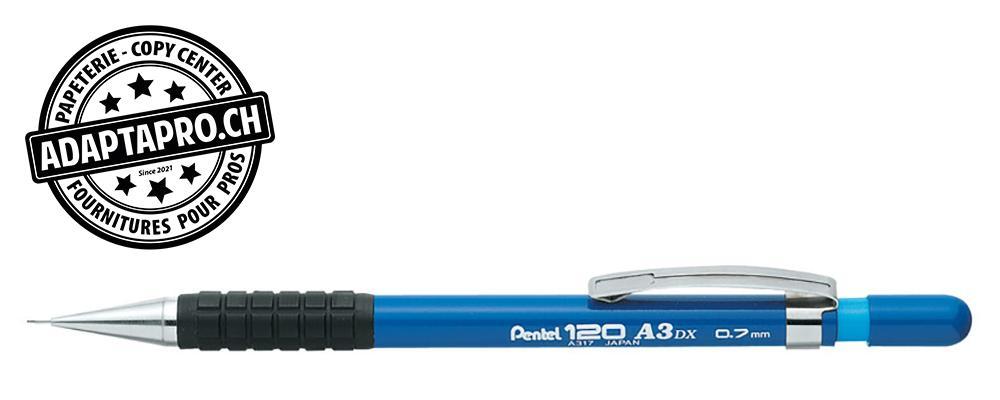 Pentel - PEN-A317-C - Portemine PENTEL 120 A3 DX - 0.7mm - bleu