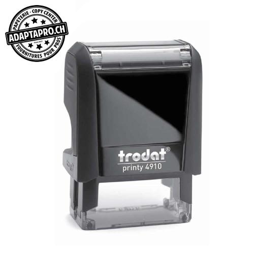 Timbre complet - Trodat Printy 4910 - 26 x 9mm - encre à choix (noir / bleu / rouge / vert)