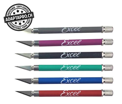 Outil - Cutter - K18 - Grip-On - avec capuchon protecteur - 1 de 6 couleurs assorties