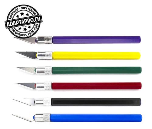 Outil - Cutter - K30 - Light Duty - Rite-Cut - avec capuchon protecteur - 1 de 6 couleurs assorties