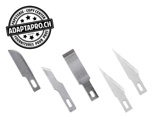 Outil - Lames de cutter - 5 lames assorties Heavy Duty - Pour cutter K1, K3, K17, K18, K30, K40