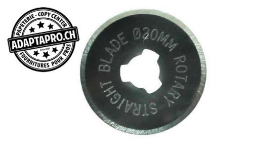 Outil - Lame de cutter rotatif - 20mm droite (2 pces) - Pour cutter 60026