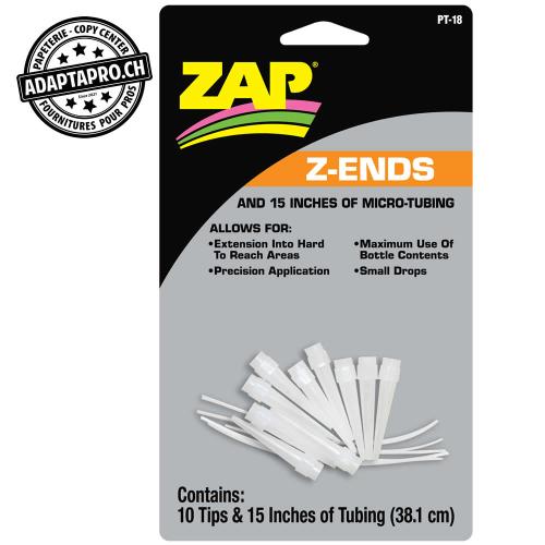 Colle - Z-Ends micro tubing - 10 Extended Tips + 38cm of Micro Tubing (15 in.)