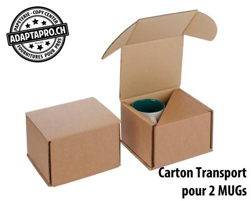 Emballage - Carton Transport - pour 2 MUGs