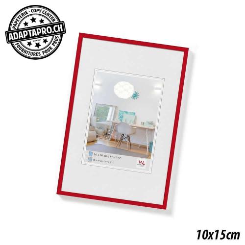 Cadre Photo Plastique - LifeStyle - 10x15cm - Rouge