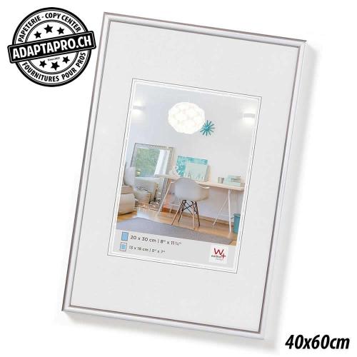 Cadre Photo Plastique - LifeStyle - 40x60cm - Argenté