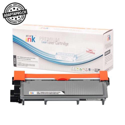 Cartouche de toner - Noir (2'600 feuilles) - Compatible Brother TN-2320