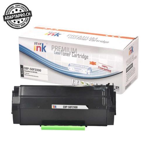 Cartouche de toner - Noir (10'000 feuilles) - Compatible Lexmark 50F2X00