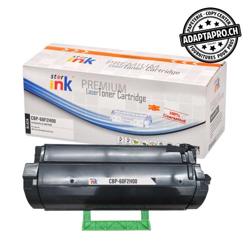 Cartouche de toner - Noir (10'000 feuilles) - Compatible Lexmark 60F2H00