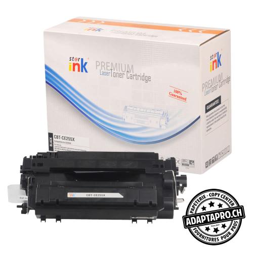 Cartouche de toner - Noir (12'500 feuilles) - Compatible HP CE255X