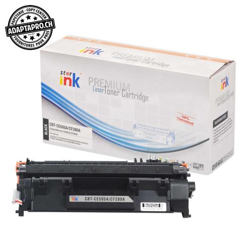 Cartouche de toner - Noir (2'700 feuilles) - Compatible HP CF280A / 80A