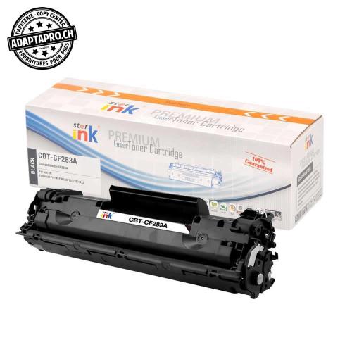 Cartouche de toner - Noir (1'500 feuilles) - Compatible HP CF283A / 83A