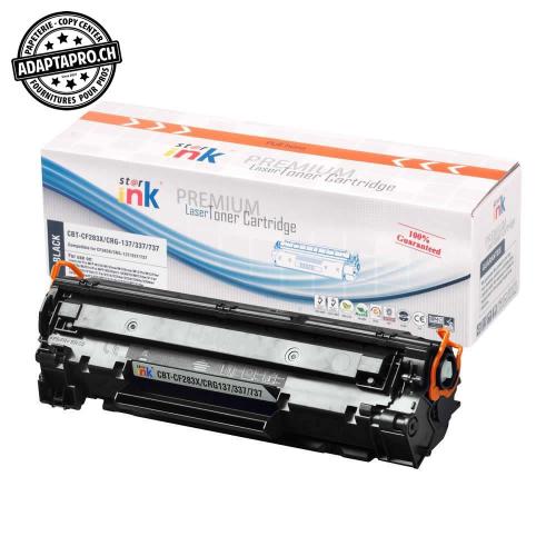 Cartouche de toner - Noir (2'200 feuilles) - Compatible HP CF283X / 83X, Canon CRG 737