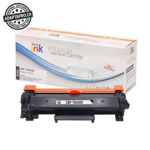 Cartouche de toner - Noir (3'000 feuilles) - Compatible Brother TN-2420