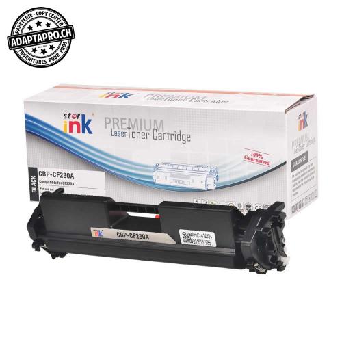 Cartouche de toner - Noir (1'600 feuilles) - Compatible HP CF230A / 30A