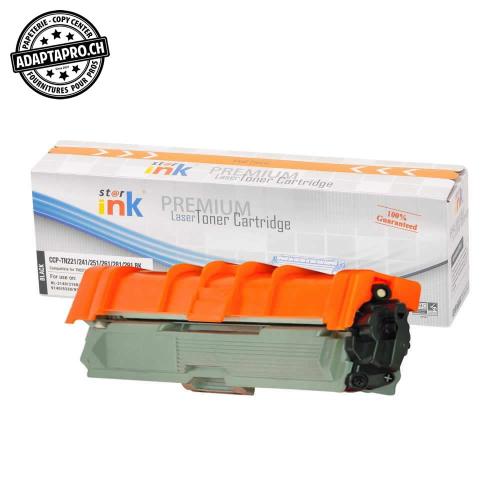 Cartouche de toner - Noir (2'500 feuilles) - Compatible Brother TN-241 BK