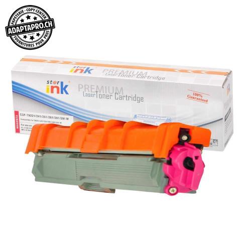 Cartouche de toner - Magenta (1'400 feuilles) - Compatible Brother TN-241 M