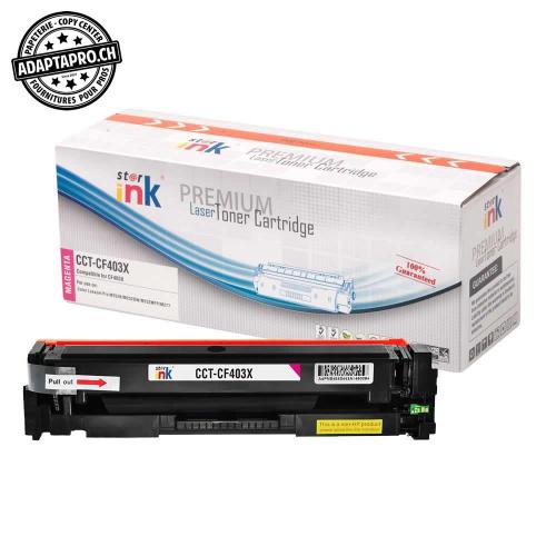 Cartouche de toner - Magenta (2'300 feuilles) - Compatible HP CF403X M