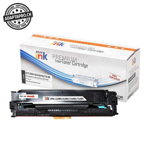 Cartouche de toner - Noir (2'200 feuilles) - Compatible Canon CRG-716 BK