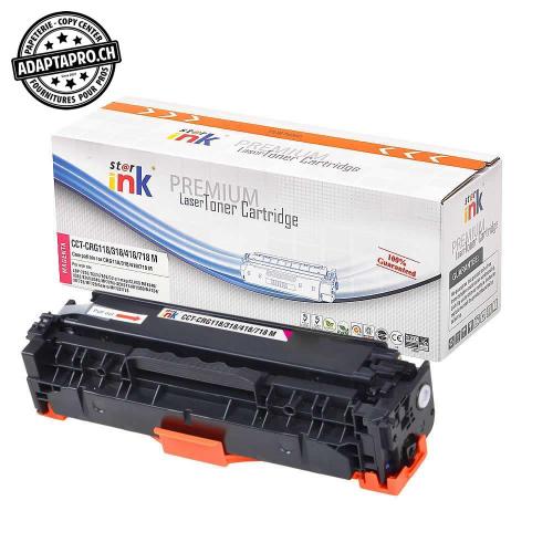 Cartouche de toner - Magenta (2'900 feuilles) - Compatible Canon CRG-718 M