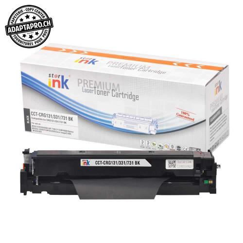 Cartouche de toner - Noir (2'400 feuilles) - Compatible Canon CRG-731 BK