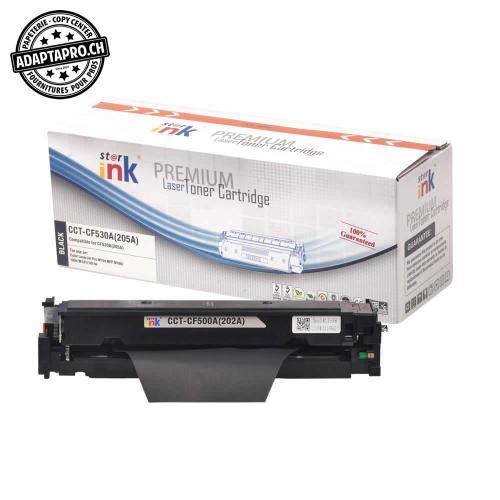 Cartouche de toner - Noir (1'400 feuilles) - Compatible HP CF500A, 202A BK