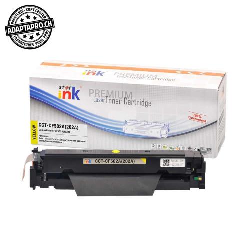 Cartouche de toner - Jaune (1'300 feuilles) - Compatible HP CF502A, 202A Y