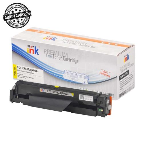 Cartouche de toner - Jaune (900 feuilles) - Compatible HP CF532A, 205 A Y