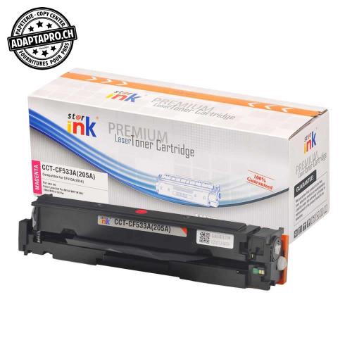 Cartouche de toner - Magenta (900 feuilles) - Compatible HP CF533A, 205 A M