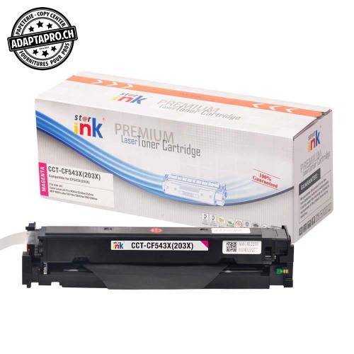 Cartouche de toner - Magenta (2'500 feuilles) - Compatible HP CF543X, 203X M