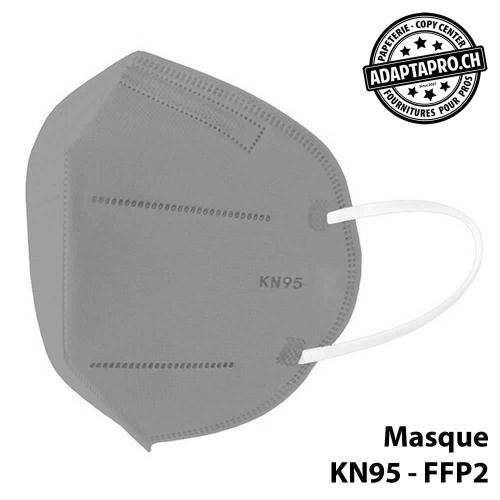 Masques de protection - KN95 FFP2 certifié CE (norme EN 149-2001 + A1-2009) - 10 pièces - Gris