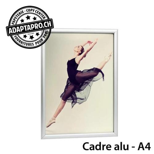 Cadre Aluminium - A4 (format visible 190x272mm)