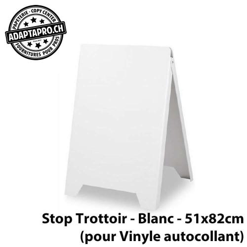 Stop Trottoir - Blanc - pour Vinyle autocollant de 51x82cm