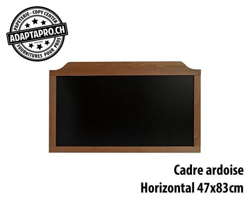 Cadre en bois et ardoise - horizontal - 47x83cm