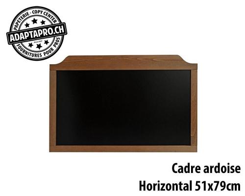 Cadre en bois et ardoise - horizontal - 51x79cm