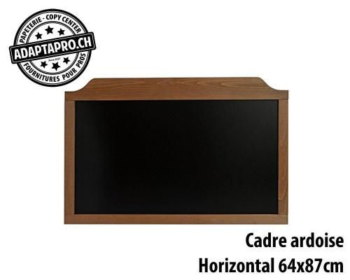 Cadre en bois et ardoise - horizontal - 64x87cm