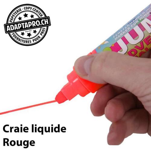 Feutre de craie liquide - 3mm - effaçable - rouge