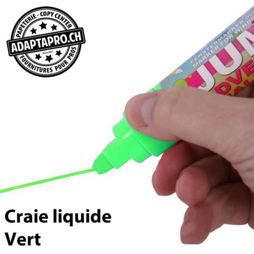 Feutre de craie liquide - 3mm - effaçable - vert