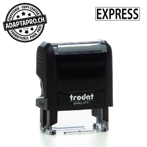 Timbre complet - Trodat Printy 4911 - EXPRESS - Boitier noir, encre noire