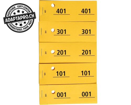 Billets de vestiaire 1 - 500 - jaune