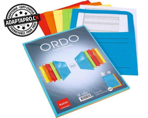 Chemises ELCO Ordo classico - A4 - couleurs assorties - 10 pces