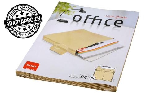 Enveloppes ELCO Office - beige - C4 soufflets - 140g - sans fenêtre - 10 pces