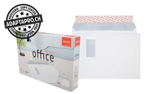 Enveloppes ELCO Office - C4 - 120g - fenêtre à droite - 50 pces